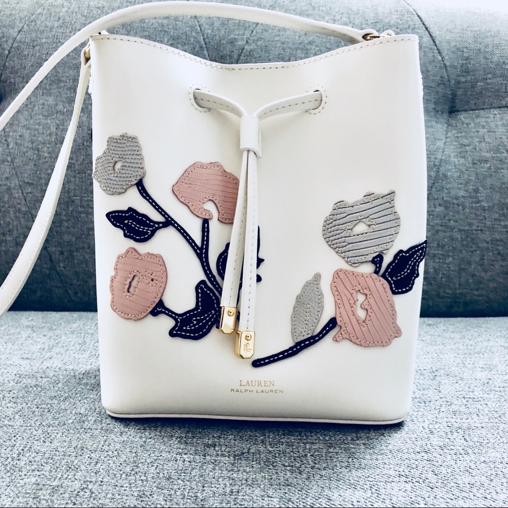 Ralph Lauren Floral Mini Drawstring Bag